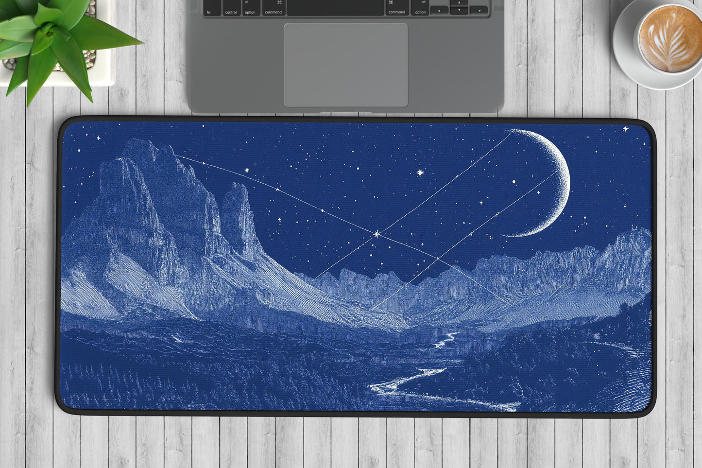 Mountain Landscape Desk Mat | Alternative Office Decor | Multiple Size Options