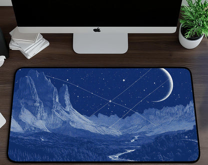 Mountain Landscape Desk Mat | Alternative Office Decor | Multiple Size Options