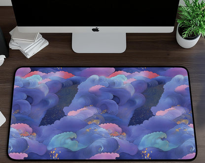 Artistic Waves Desk Mat | Alternative Office Decor | Multiple Size Options