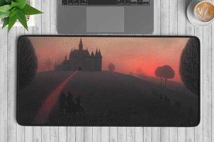 Majestic Castle Landscape Desk Mat | Alternative Office Decor | Multiple Size Options