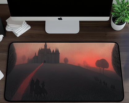 Majestic Castle Landscape Desk Mat | Alternative Office Decor | Multiple Size Options