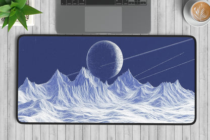 Cosmic Mountain Landscape Desk Mat | Alternative Office Decor | Multiple Size Options