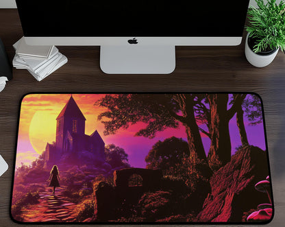 Enchanting Landscape Desk Mat | Alternative Office Decor | Multiple Size Options