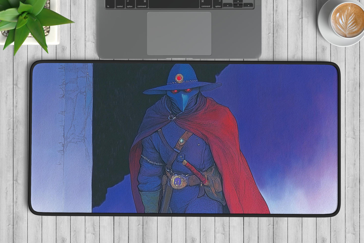 Fantasy Character Desk Mat | Alternative Office Decor | Multiple Size Options