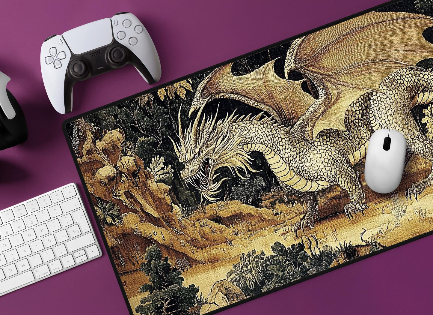 Dragon Tapestry Desk Mat