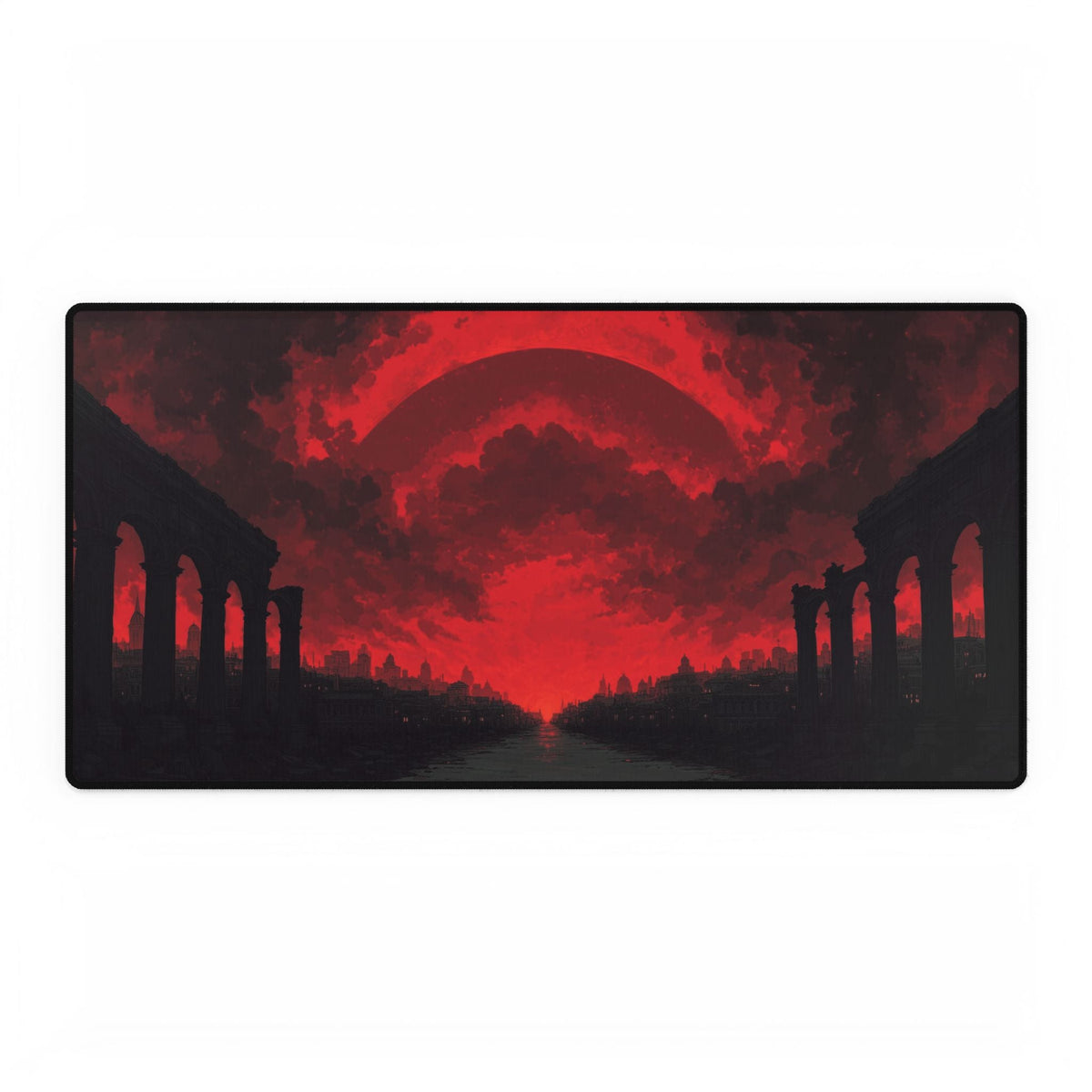 Red Runes Desk Mat