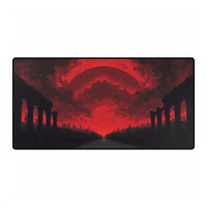 Red Runes Desk Mat