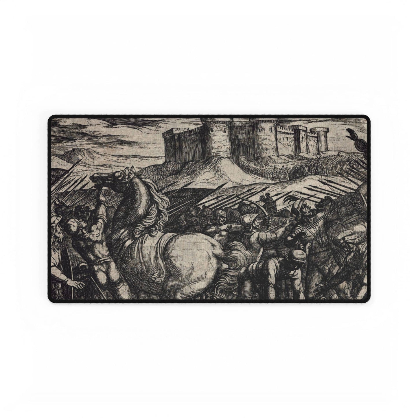 Dramatic Historical Battle Scene Desk Mat | XL Mouse Matt | Accessories For Home & Office