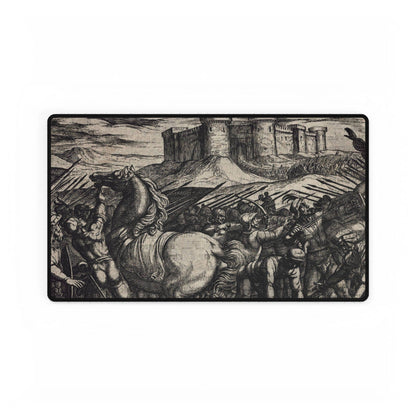 Dramatic Historical Battle Scene Desk Mat | XL Mouse Matt | Accessories For Home & Office