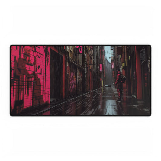 Futuristic Street Desk Mat