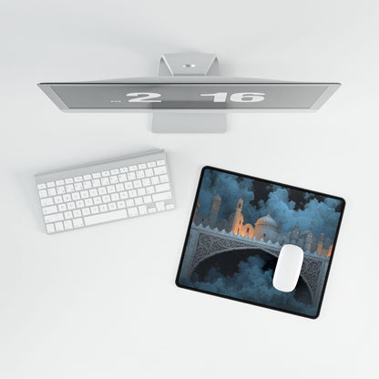 Fantasy Castle Bridge Desk Mat | Stunning Art for Home | XL Mouse Matt | Accessories For Home & Office