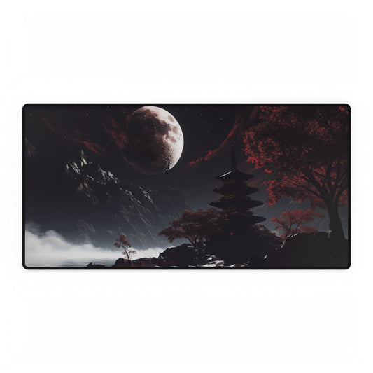 Moonlit Pagoda Desk Mat