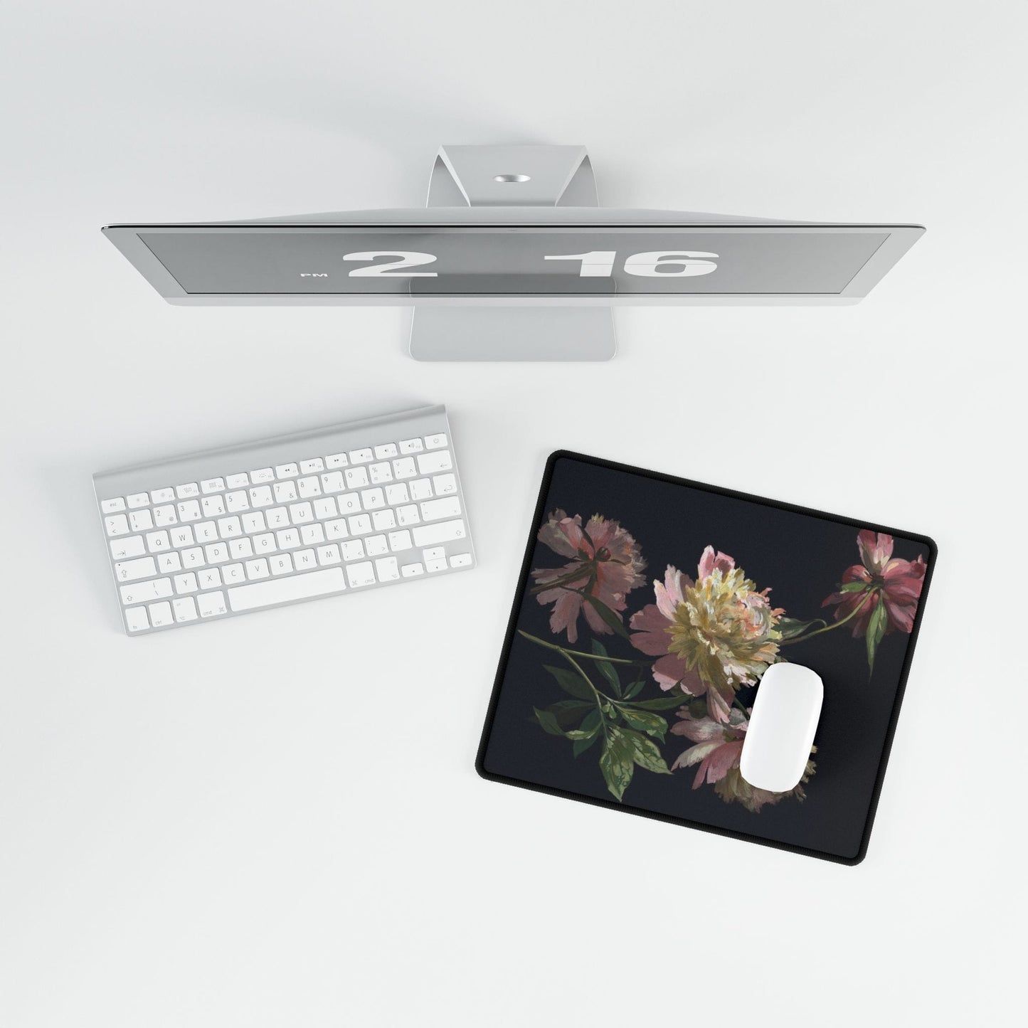 Elegant Floral Design Desk Mat | Perfect for Home Office Decor | XL Mouse Matt | Accessories For Home & Office
