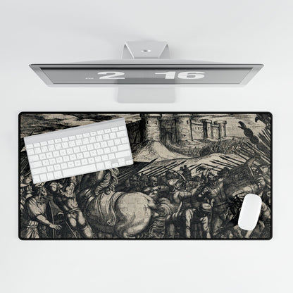 Dramatic Historical Battle Scene Desk Mat | XL Mouse Matt | Accessories For Home & Office