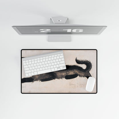 Artistic Black Cat Desk Mat | Unique Desk Decor | XL Mouse Matt | Accessories For Home & Office