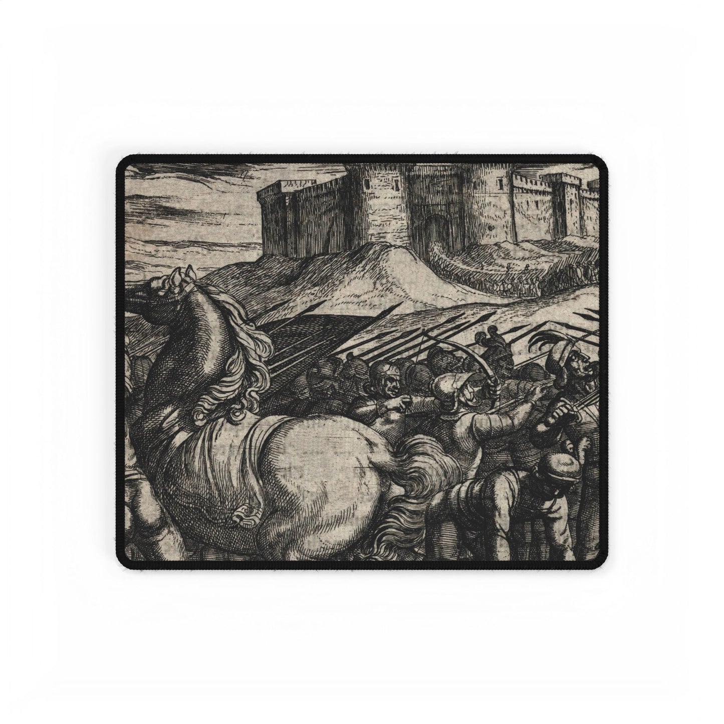Dramatic Historical Battle Scene Desk Mat | XL Mouse Matt | Accessories For Home & Office
