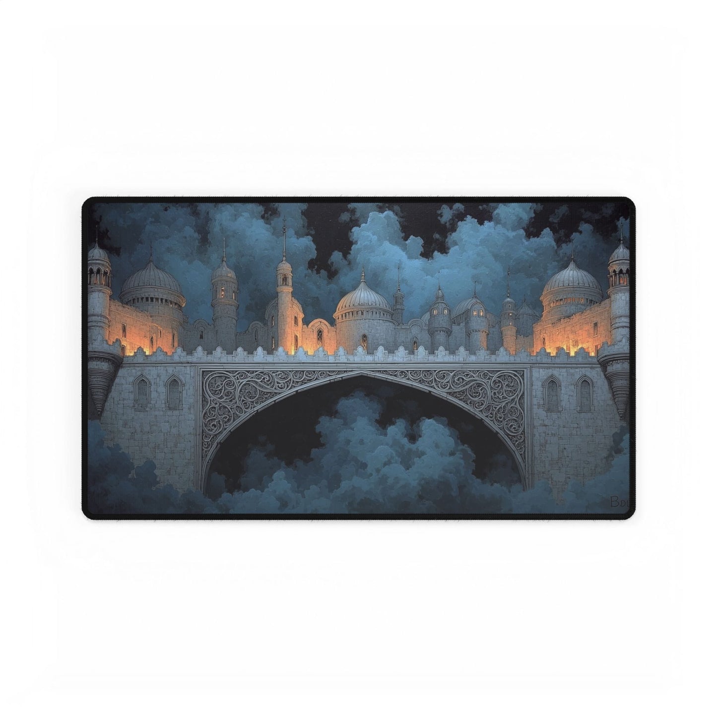 Fantasy Castle Bridge Desk Mat | Stunning Art for Home | XL Mouse Matt | Accessories For Home & Office