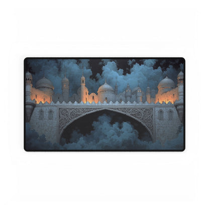 Fantasy Castle Bridge Desk Mat | Stunning Art for Home | XL Mouse Matt | Accessories For Home & Office