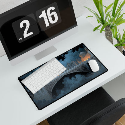 Fantasy Castle Bridge Desk Mat | Stunning Art for Home | XL Mouse Matt | Accessories For Home & Office