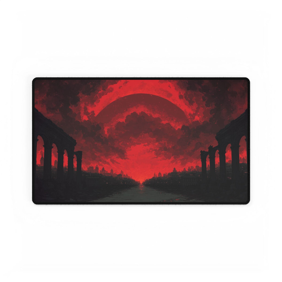 Red Runes Desk Mat