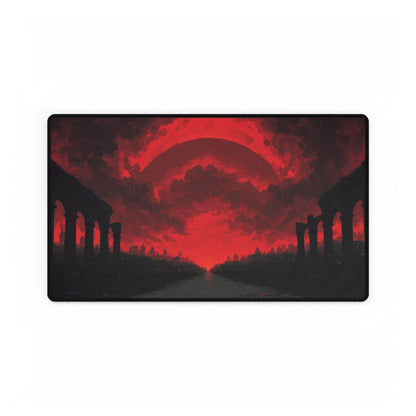 Red Runes Desk Mat