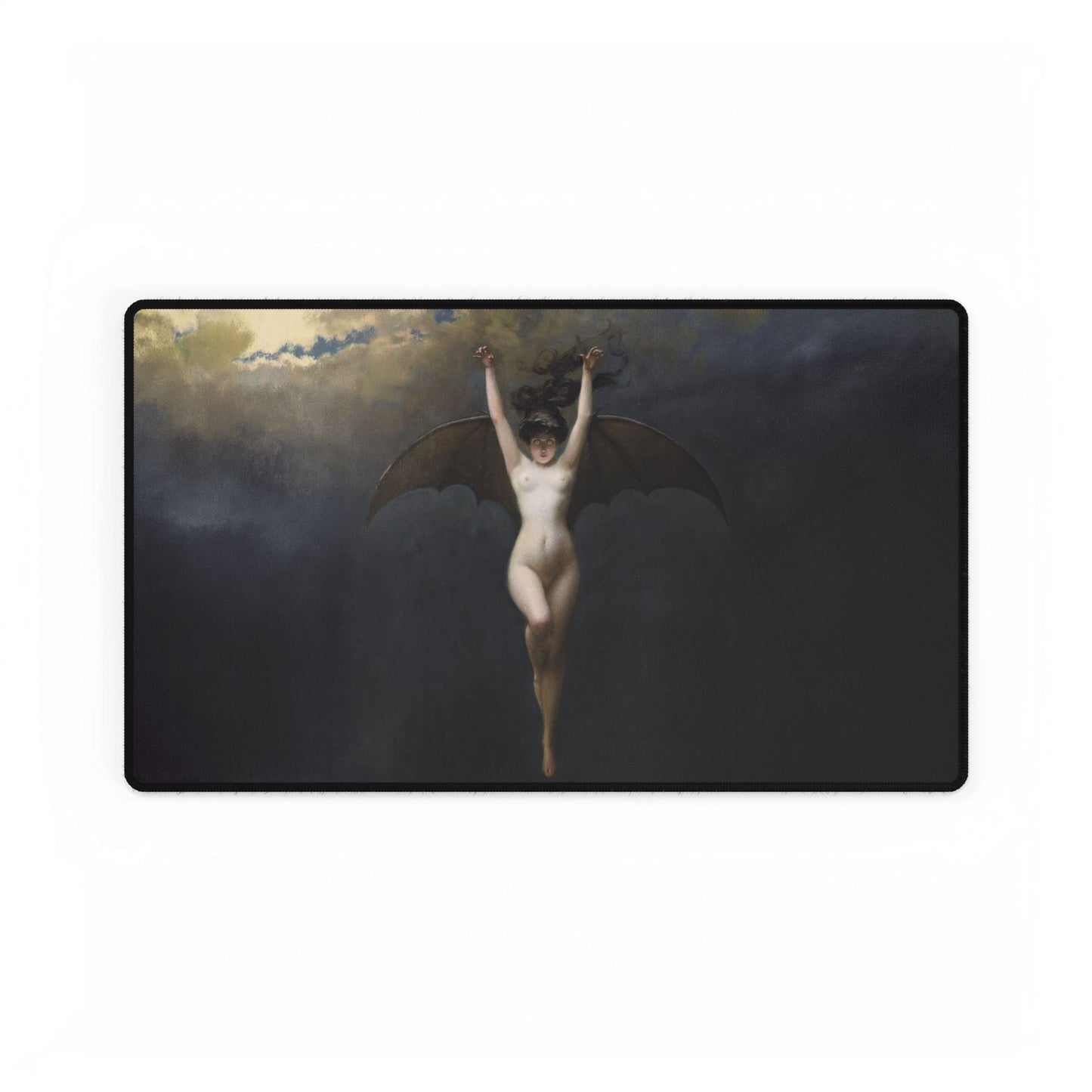 Dark Fantasy Winged Woman Desk Mat | XL Mouse Matt | Accessories For Home & Office
