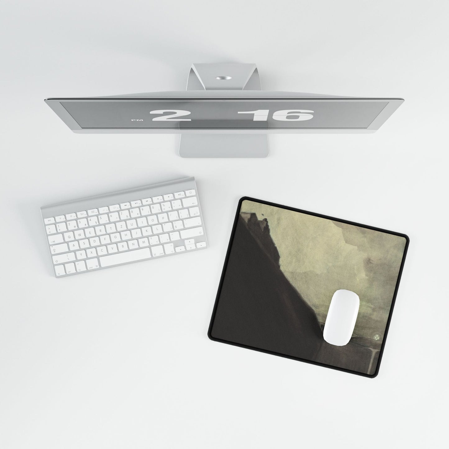 Moody Landscape Desk Mat | Abstract Art Decor | XL Mouse Matt | Accessories For Home & Office