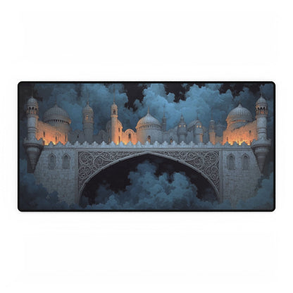 Fantasy Castle Bridge Desk Mat | Stunning Art for Home | XL Mouse Matt | Accessories For Home & Office