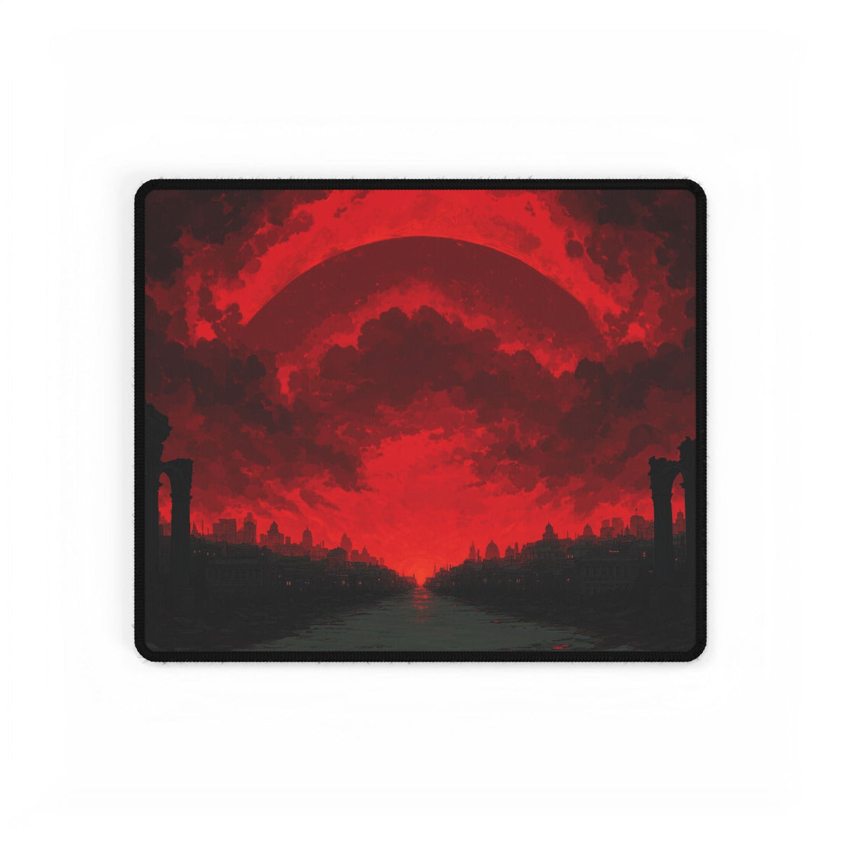 Red Runes Desk Mat