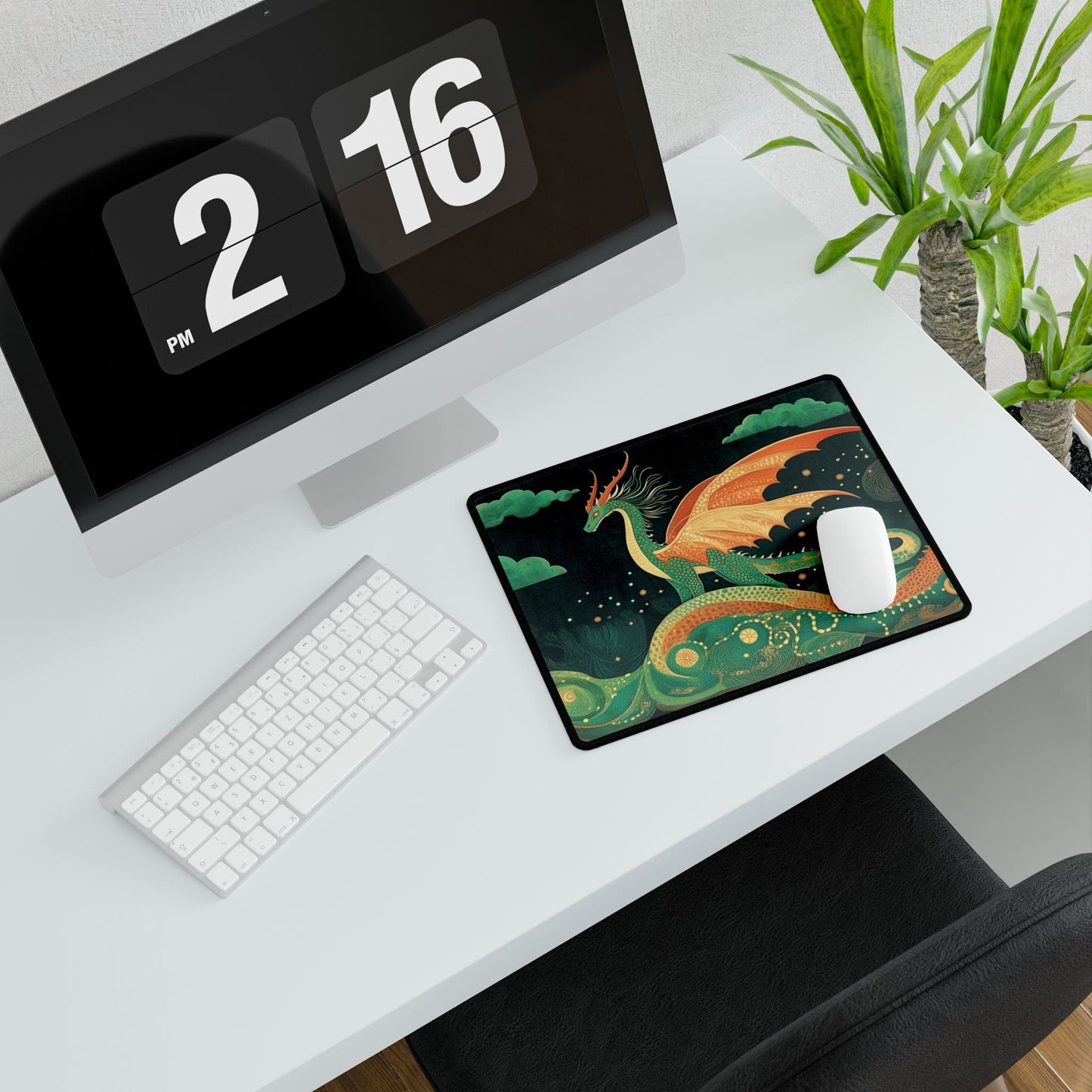 Mythical Dragon Desk Mat | Alternative Office Decor | Multiple Size Options