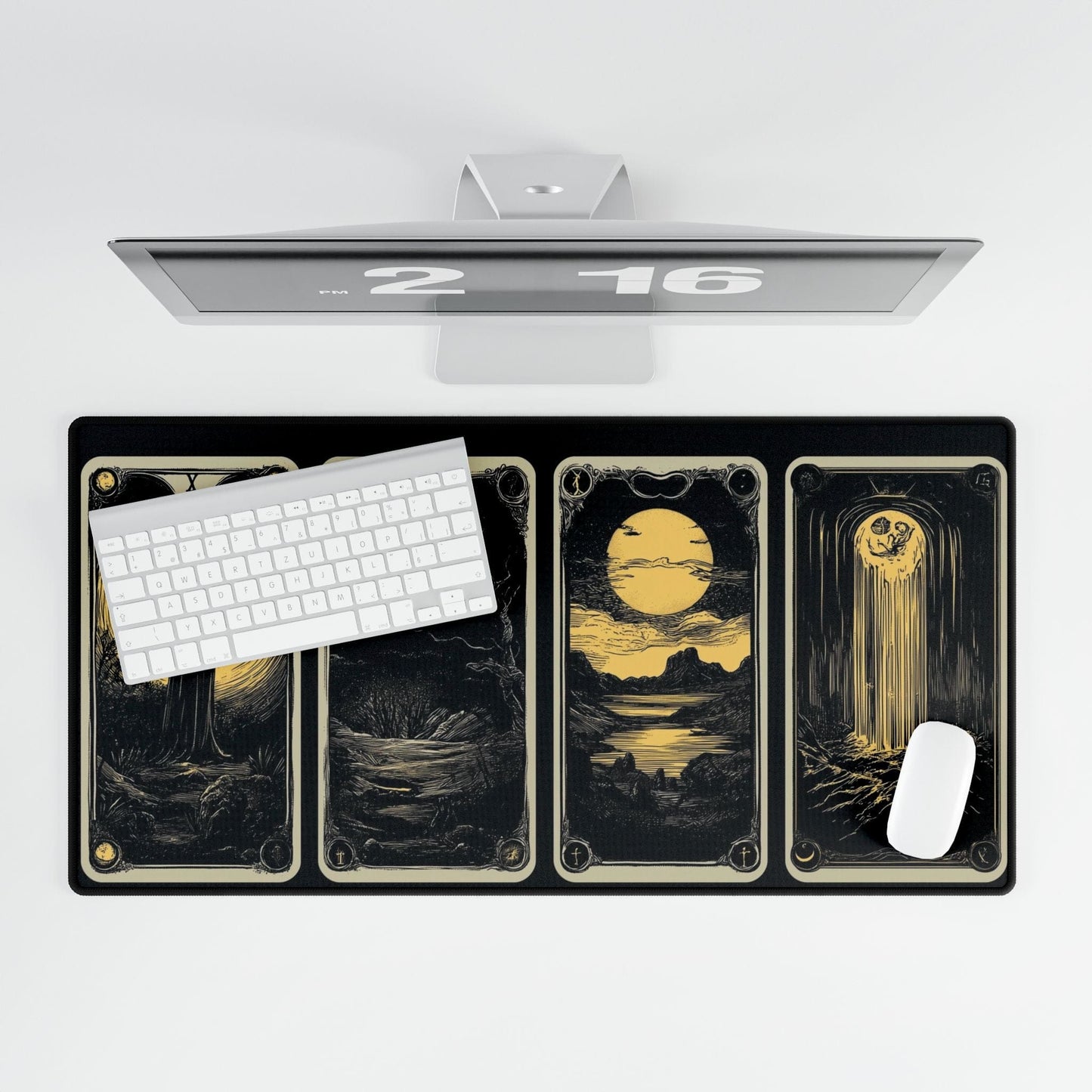 Mystical Tarot Art Desk Mat | Alternative Office Decor | XL Size