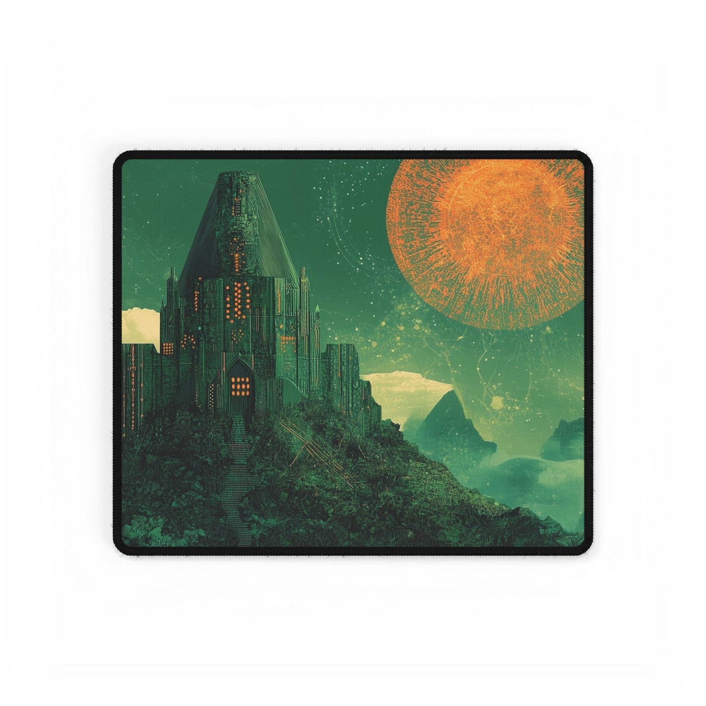 Futuristic Castle Desk Mat