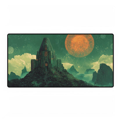 Futuristic Castle Desk Mat