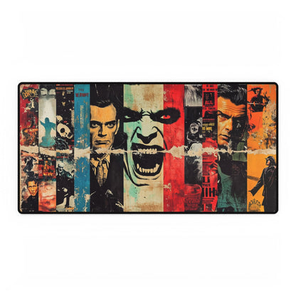 Vintage Horror Movie Desk Mat