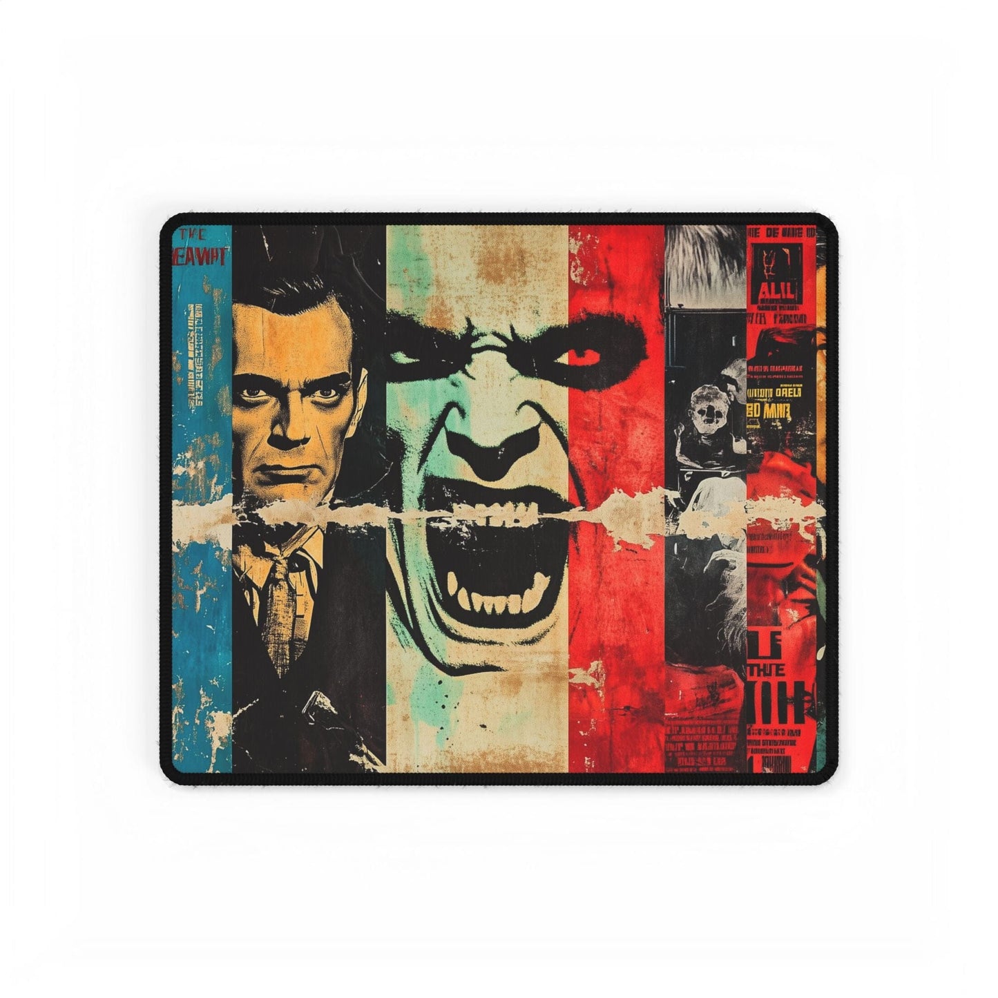 Vintage Horror Movie Desk Mat