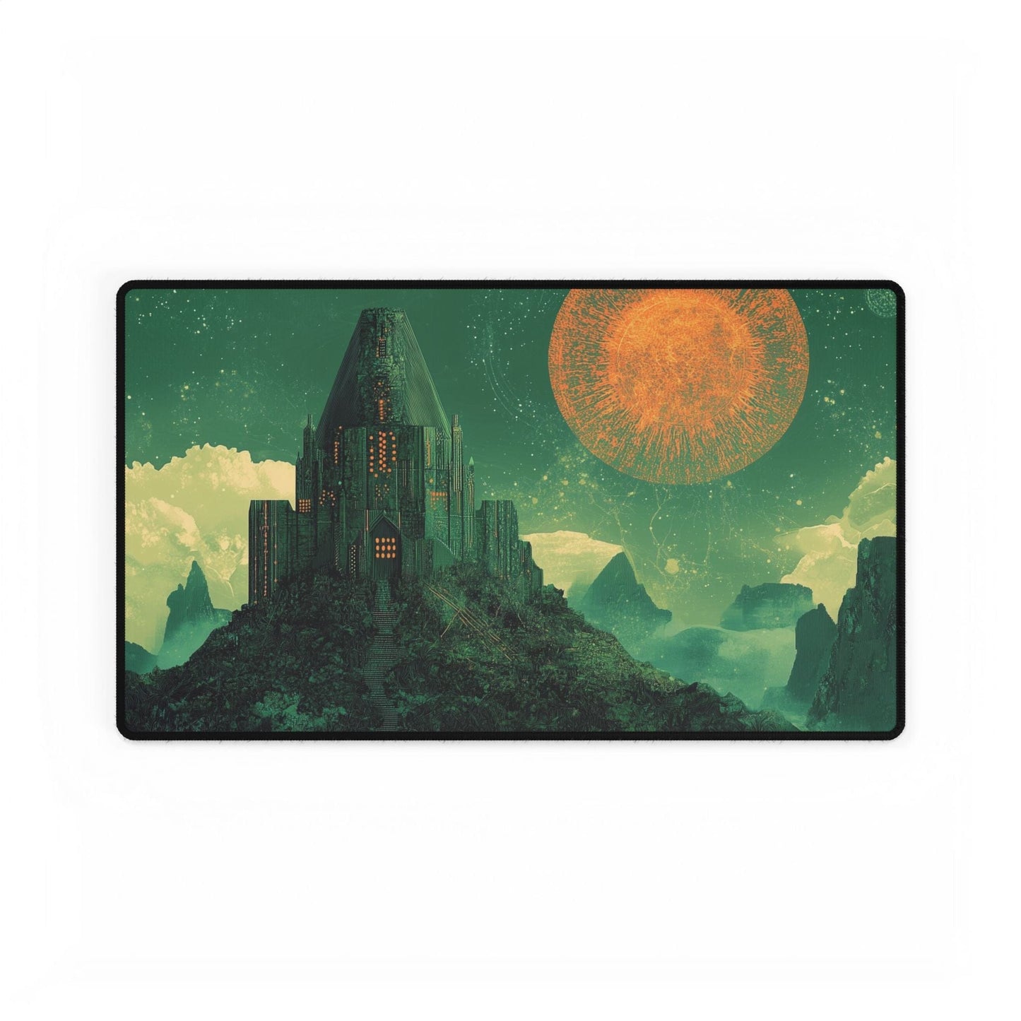 Futuristic Castle Desk Mat