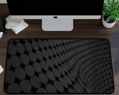 Circular Pattern Desk Mat | Alternative Office Decor | Multiple Size Options