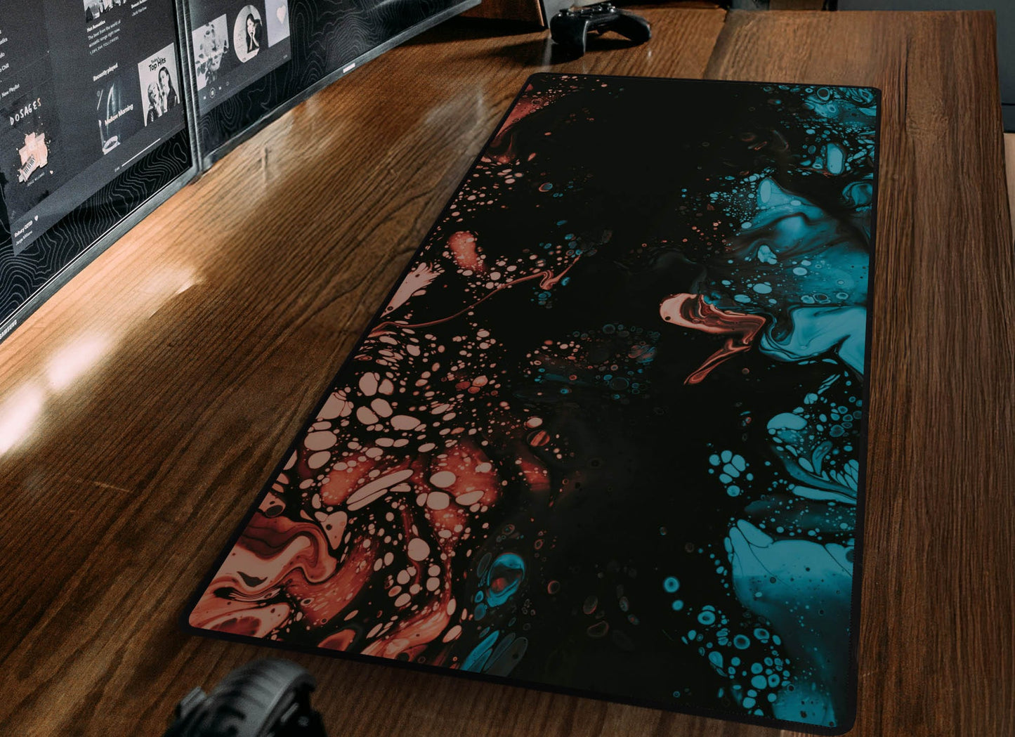 Dynamic Fluid Art Desk Mat