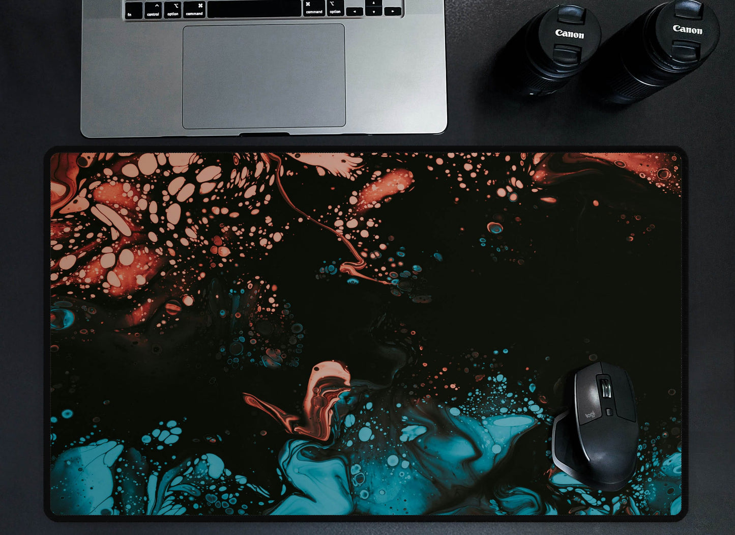 Dynamic Fluid Art Desk Mat