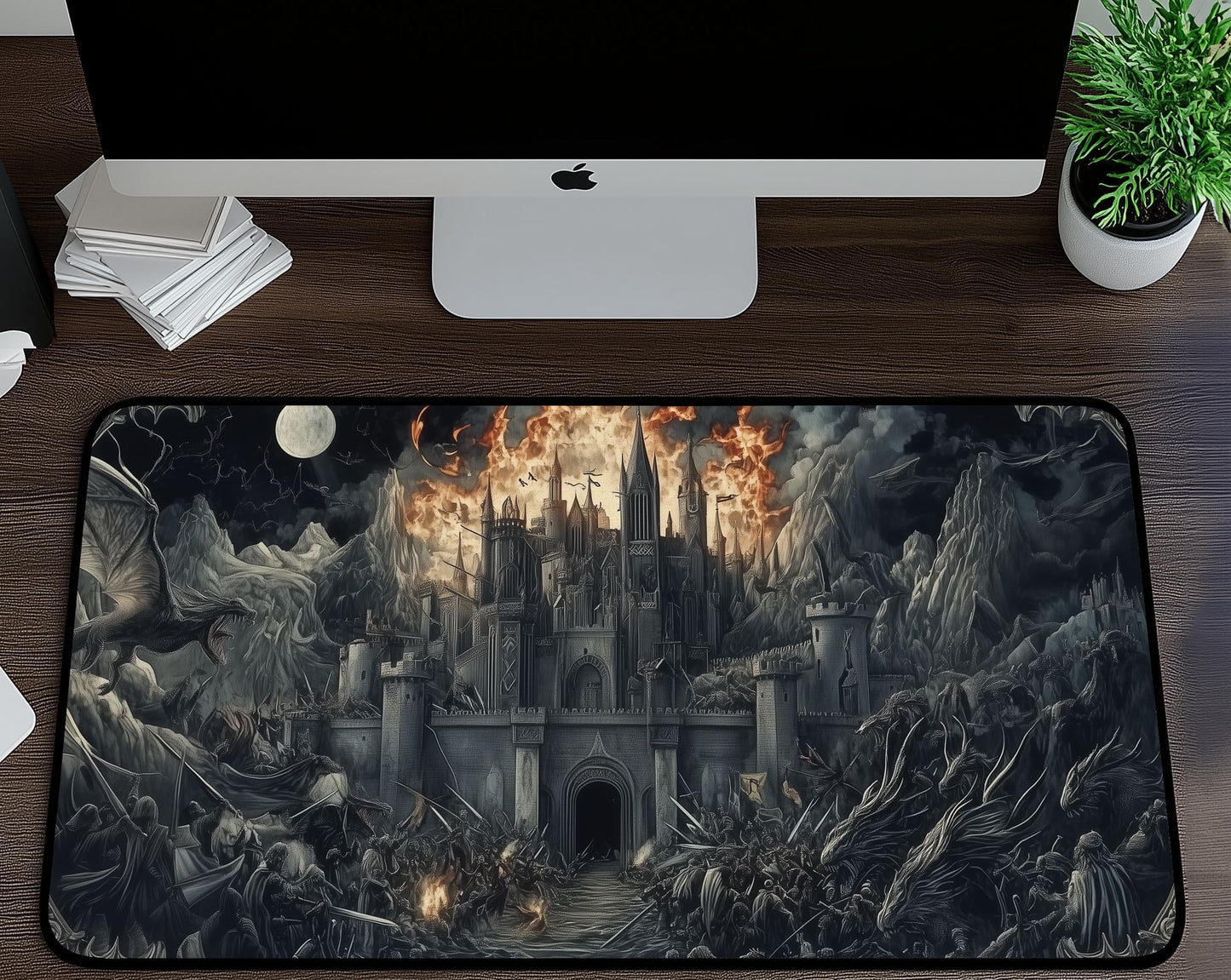 Fantasy Desk Mat | Alternative Office Decor | Multiple Size Options