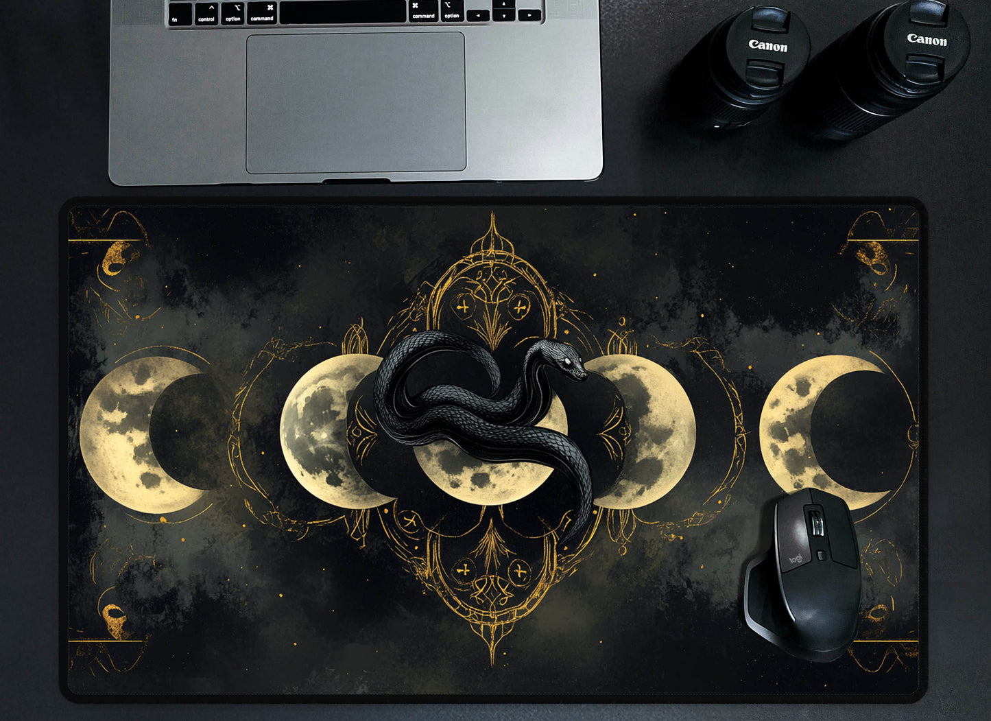 Snake & Moon Desk Mat