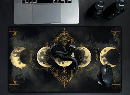 Snake & Moon Desk Mat