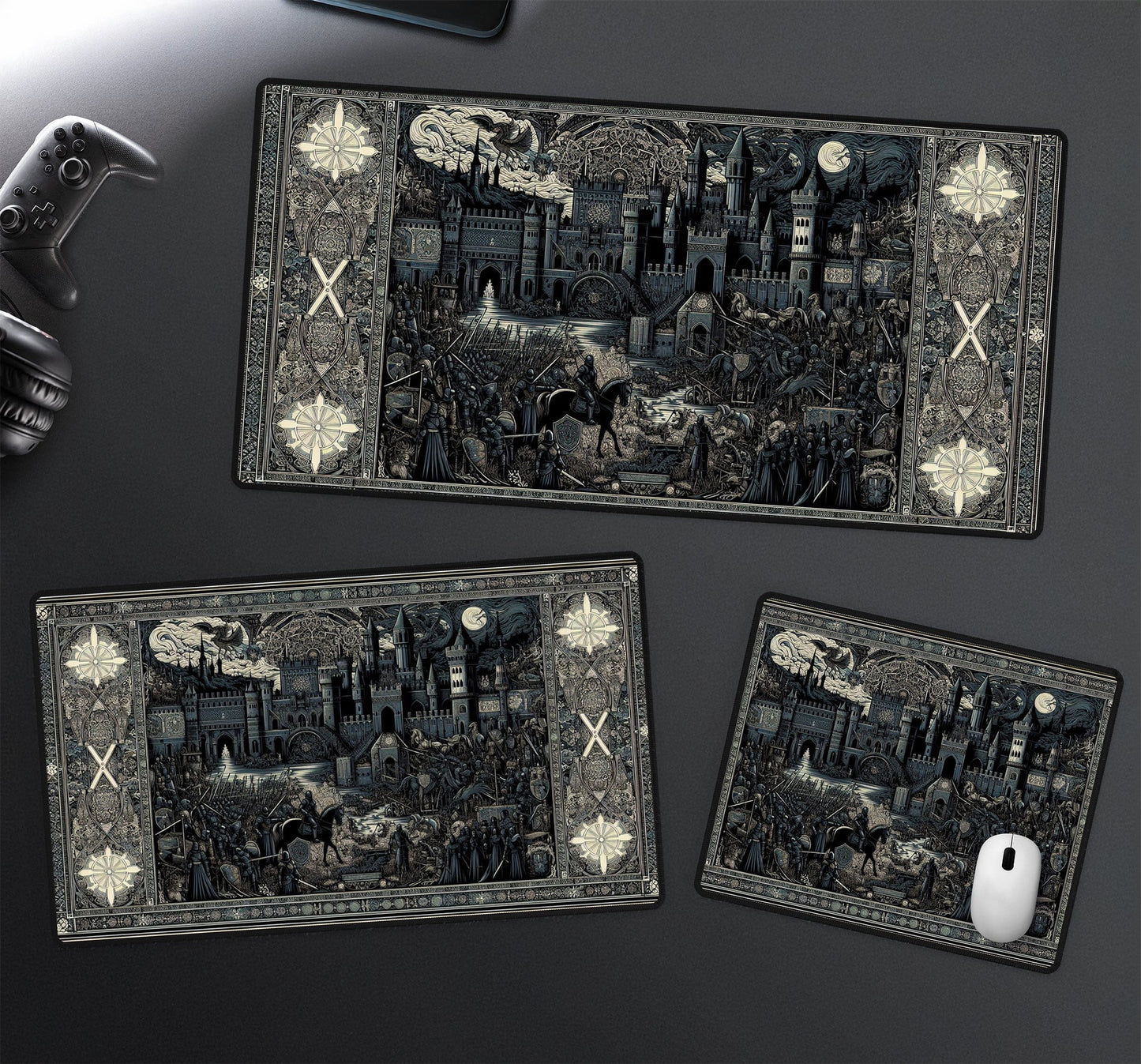 Medieval Noir Desk Mat