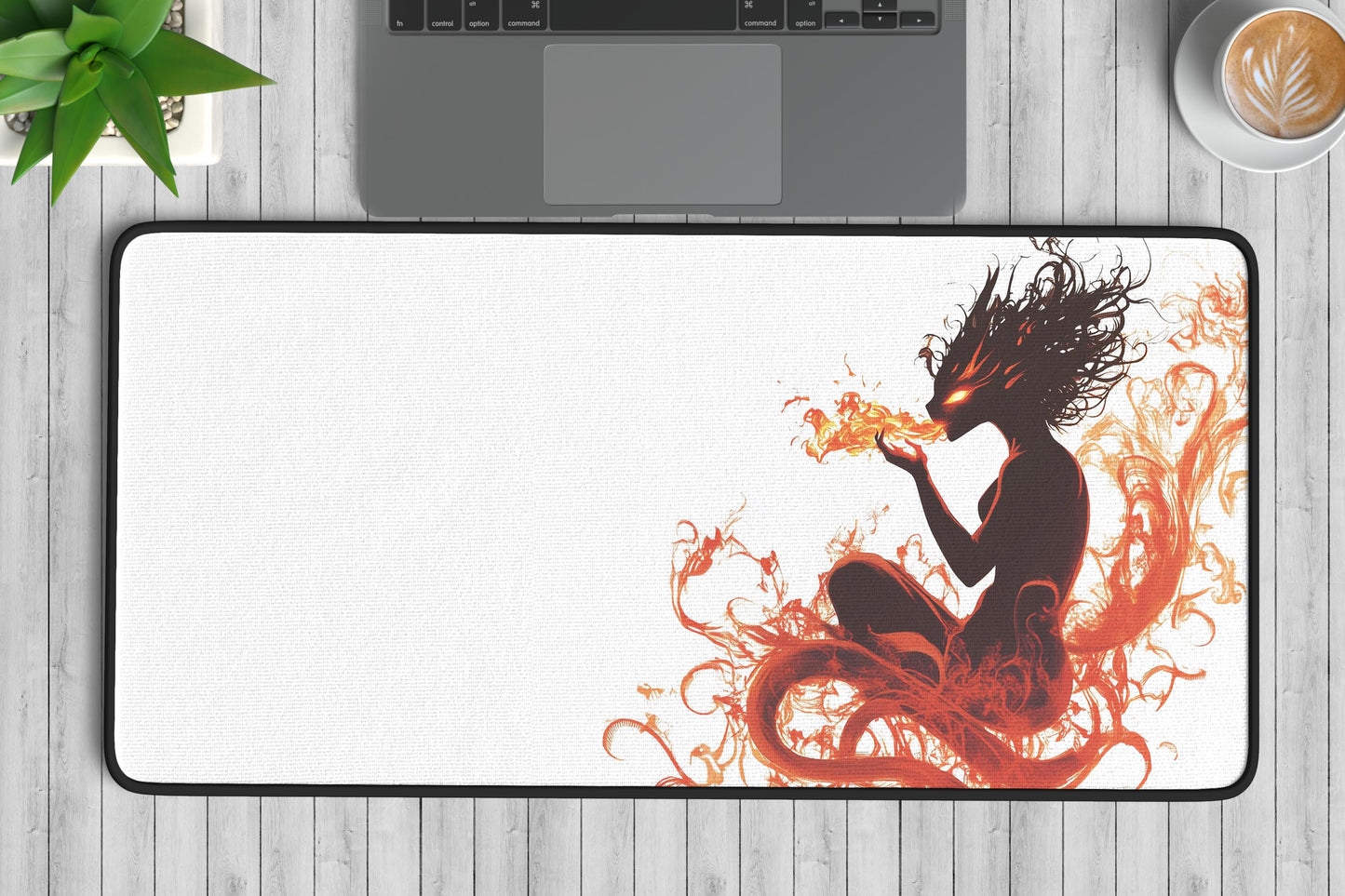 Fire Spirit Desk Mat | Alternative Office Decor | Multiple Size Options