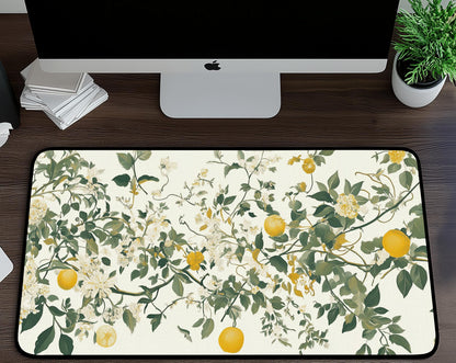 Lemon Branches Desk Mat | Alternative Office Decor | Multiple Size Options