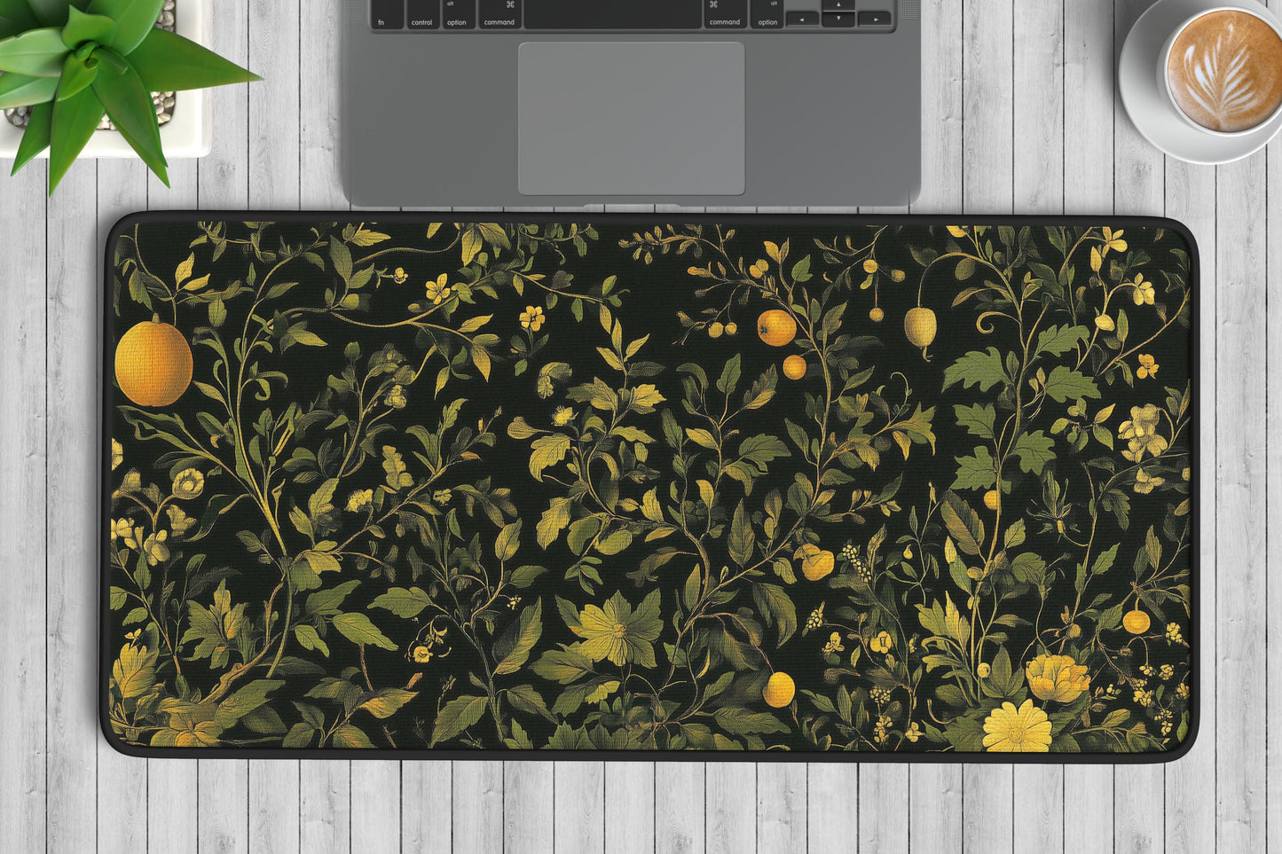 Botanical Floral Desk Mat | Alternative Office Decor | Multiple Size Options