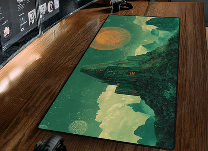 Futuristic Castle Desk Mat