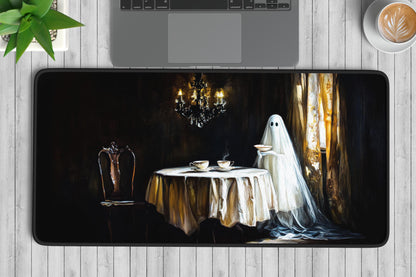 Ghostly Tea Desk Mat | Alternative Office Decor | Multiple Size Options