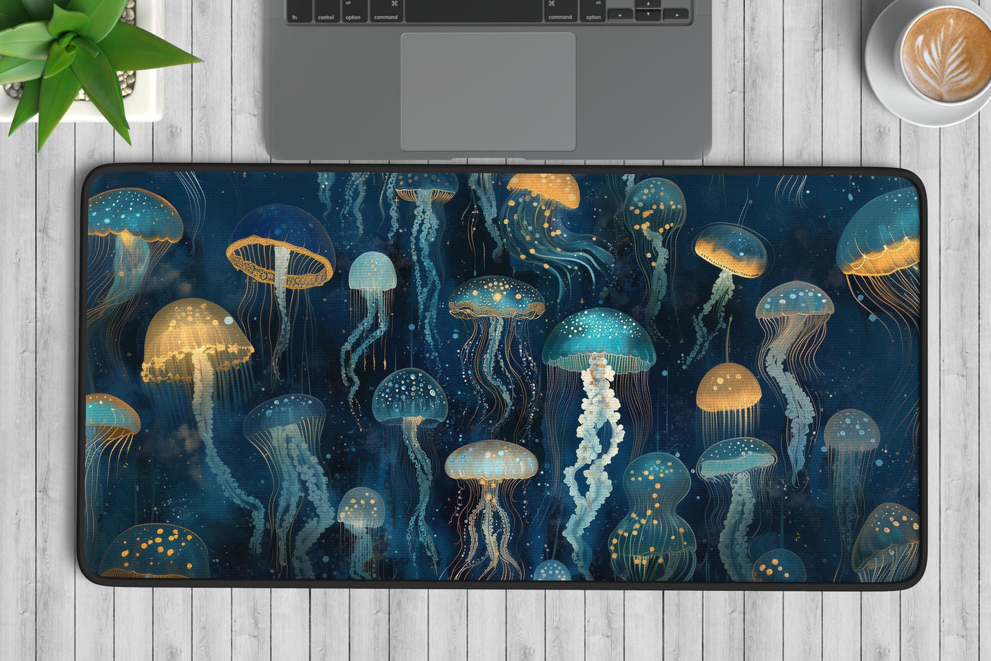 Jellyfish Desk Mat | Alternative Office Decor | Multiple Size Options