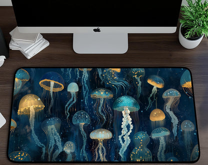 Jellyfish Desk Mat | Alternative Office Decor | Multiple Size Options